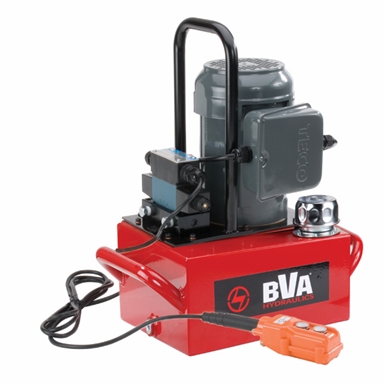 BVA Hydraulics Electric Pumps with Locking Solenoid Valve for Single Acting Cylinders PE30S3L02A