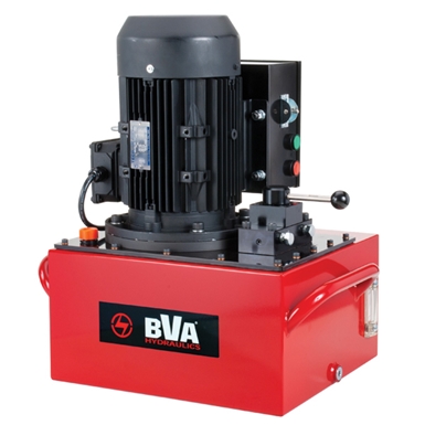 BVA Hydraulics Electric Pumps with 3 Phase Electric Motor for Single Acting Cylinders PE60M3N06J